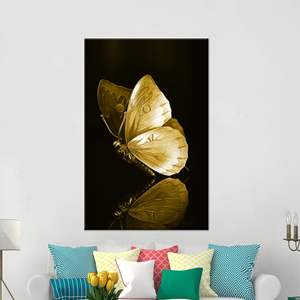 Arte en Lienzo con Estampado de Animales Modernos - Diseño Elegante y Plano, Enrollado en Lienzo - Product Image 1