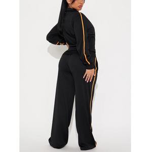 ชุดวอร์มเนื้อผ้าระบายอากาศ2ชิ้นสำหรับผู้หญิงชุด3D พิมพ์ลายพัฟโลโก้ผ้ากันลมน้ำหนักเบาออกแบบได้ตามต้องการ - Product Image 3