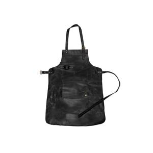 Tablier sans manches en cuir pleine fleur LPN-0003 cadeau de Noël pour lui-boucher cuisinier BBQ barbier menuisier - Product Image 3