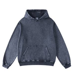 Nouvelle mode de sweat à capuche pour homme vierge, de couleur unie, de poids lourd, de haute qualité, sweat à capuche surdimensionné à épaules tombantes, délavé à l'acide avec fermeture éclair pour homme - Product Image 6
