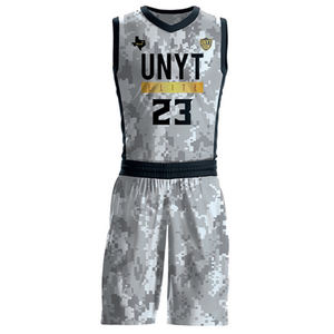 Maillot de basket-ball en polyester respirant à séchage rapide, uniforme en maille Wade, technique imprimée, vente en gros transfrontalière en groupe - Product Image 1