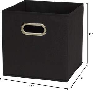 OEM CustomFabric Foldable Stackable Non-Woven Storage Cubes Grommet Handles <b>Wardrobe</b> Closet Modern Luxury Clothing <b>Organizer</b> - Product Image 2