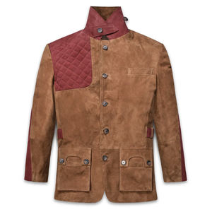 Chaquetas de cuero de moda con logotipo personalizado, chaqueta de cuero de piel de cabra para hombre, chaqueta de invierno de cuero delgada personalizada de alta calidad para hombre - Product Image 1