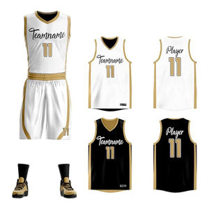 Uniforme de Baloncesto Sublimado en Blanco OEM, Último Modelo, Impresión a Color, Tallas Grandes, Diseño con Logotipo Personalizado, Conjunto de Camiseta de Baloncesto - Product Image 1