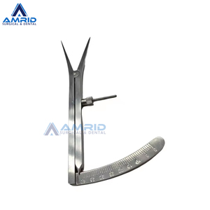 Équipement dentaire approuvé CE de haute qualité Pied à coulisse Castroviejo Instruments chirurgicaux dentaires droits en acier inoxydable réglables - Product Image 6