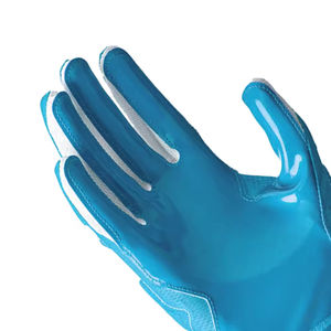 Guantes de receptor de fútbol americano juvenil de alta calidad hechos a medida Guantes de fútbol americano de estilo moderno de cuero cómodo - Product Image 6