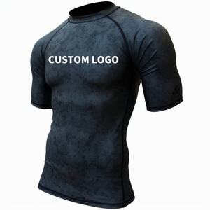เสื้อรัชการ์ดสำหรับผู้ชายเสื้อแรชการ์ดแบบซับลิเมชันของ MMA แบบออกแบบโลโก้ได้เอง - Product Image 3