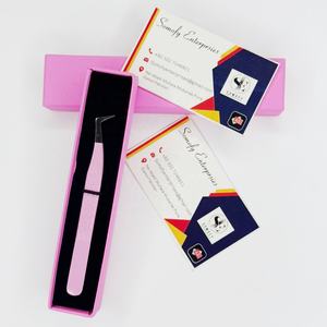 Pinzas para Pestañas de Acero Inoxidable con Agarre Nano de 90 Grados, Personalizables con Marca Privada, Logotipo Impreso, Precisión, Durabilidad, Antiestáticas, 10 mm - Product Image 3