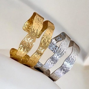 Brazalete de latón chapado en oro champán estilo camboyano para mujer, joyería de moda, pulsera para bodas y fiestas de f s international - Product Image 2
