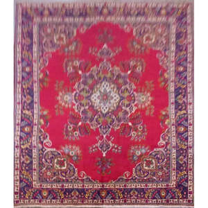 Alfombra Persa Anudada a Mano Hecha con Lana Natural y Algodón 12'9'' X 9'9 Panr01252 - Product Image 1