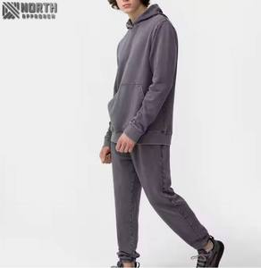 Survêtement d'hiver pour hommes de meilleure qualité 100% coton matériau respirant à capuche taille élastique fait pour le jogging sportif - Product Image 1