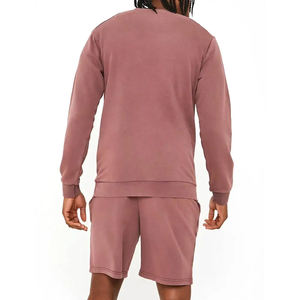 Ensemble deux pièces décontracté tricoté pour homme, respirant et à séchage rapide, 100 % polyester, chemise et short imprimés numériquement pour le streetwear - Product Image 2