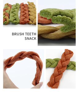 Snack Dentali Naturali per Cani Personalizzabili, Simulazione Pollo Intrecciato, Bully Sticks Facili da Digerire, Leccornie da Masticare per Cani - Product Image 3
