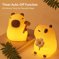 Veilleuse Capybara en silicone, lampe LED mignonne en forme d'animal, rechargeable par USB, commande tactile, CE, pour chambre d'enfant, fabricant
