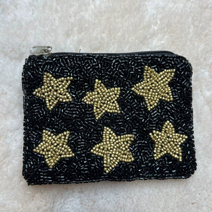 Porte-monnaie papillon en perles fait main, pochette zippée brodée de perles colorées, petit sac portefeuille bohème - Product Image 1