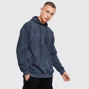 2025 Acid Wash Men's <b>High</b> Quality Streetwear Hoodies <b>Top</b> Selling Wholesale Fashion Clothing Online Plain Dyed for Winter - Product Image 6