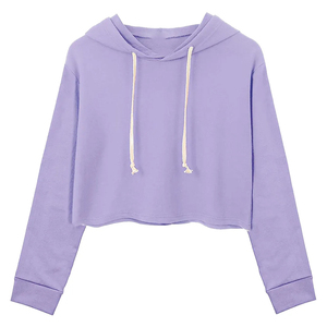 Sudadera Corta de Manga Larga para Mujer, Estilo Moderno, Venta al Por Mayor, Felpa, Secado Rápido, Transpirable, para Invierno y Otoño - Product Image 5