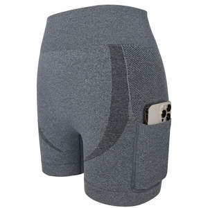 20235 Short de sport personnalisé sans couture Butt Scrunch Fitness Yoga Wear Short taille haute Short de yoga d'entraînement pour les femmes - Product Image 1
