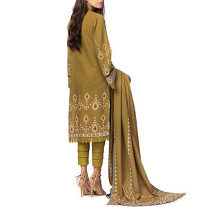 Pakistani Islamic Branded Winter Swiss <b>Ladies</b> Velvet Collection Velvet <b>Suits</b> Unstitched-Stitched <b>Dresses</b> - Product Image 5