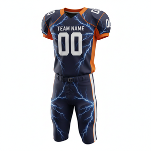 Conjunto de Uniforme de Fútbol Americano Sublimado Personalizado, Camiseta y Pantalones - Product Image 6