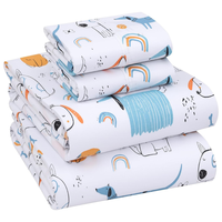 Ensemble de draps imprimés pour hôtel 5 étoiles de luxe |   Certifié OEKO-TEX |   Design de bordure en ruban |   Couleurs/tailles personnalisables |   Qualité