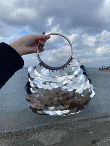 Handmade Sequin <b>Handbags</b> Evening Women's Clutches Ladies Luxury <b>Handbags</b> Shiny Purses and <b>Handbags</b> for Women <b>Silver</b> Fashion Bag - Product Image 5