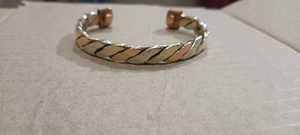 Joyería de moda moderna antigua 8,0 MM salud magnética cobre puro pulsera brazaletes para mujeres boda fiesta bajo precio LUJO - Product Image 5