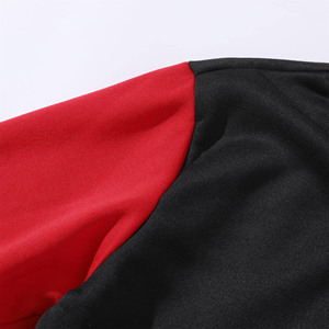 Veste universitaire vierge de créateur avec logo personnalisé pour homme Streetwear rouge et noir Vestes universitaires en cuir pour hommes avec broderie de baseball - Product Image 5