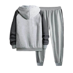 Chándales cálidos e informales de invierno de fabricante personalizado, Conjunto de sudadera con capucha y Jogger, conjunto de Sudadera con capucha para hombre en blanco, chándal deportivo informal para correr - Product Image 2