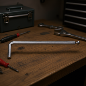 Llaves Hexagonales Curvadas Cromadas con Extremo Esférico - Product Image 3