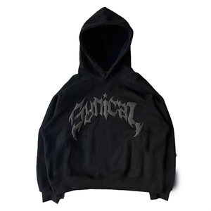Vente en gros de haute qualité DIY personnalisé 3D Puff Printing logo Pullover USA Size 100% Cotton Blended Hoodies Men's Sweats à capuche - Product Image 5