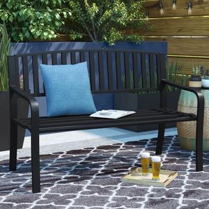 Banc de jardin extérieur en acier luxueux pour la maison mobilier d'extérieur chaise assise place générale patio jardin parc vente chaude 2023 - Product Image 6