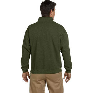 Sweat-shirt personnalisé avec logo, vente chaude, sweat-shirt pour homme avec demi-zip, coton de haute qualité, épaules tombantes surdimensionnées - Product Image 4