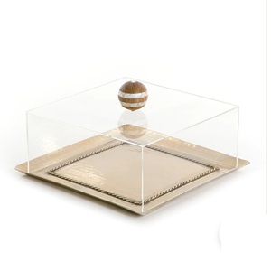 ถาดเสิร์ฟอาหารหินอ่อนพร้อมที่จับโลหะถาดเสิร์ฟอาหารดีไซน์ตามสั่ง - Product Image 3