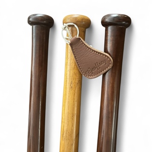 Geoffrey Retro Classic Whitewood Bate de béisbol Estilo Vintage para exhibición decorativa - Product Image 3