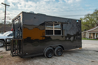 Camion de restauration entièrement équipé en aluminium et fibre de verre, chariot à hot-dogs, remorque alimentaire personnalisée, garantie de 2 ans, résistant à la rouille