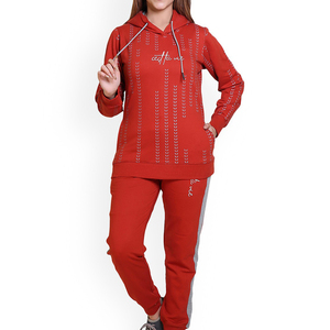 Nouveau survêtement en polaire d'hiver personnalisé pour femmes ODM vêtements de rue surdimensionnés et lourds avec motif solide - Product Image 5