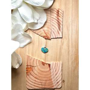 Colgante Étnico Religioso Zuni de Ópalo y Plata de Ley con Baño de Rodio y Dije de Oro Rosa - Product Image 1