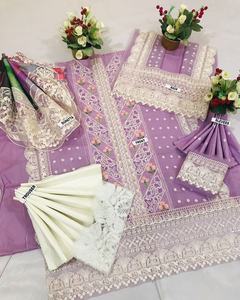 2022 indien pakistanais luxe pelouse brodé costume vente chaude Salwar Kameez pour les occasions spéciales d'été - Product Image 4