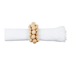 Servilletero de cuentas de madera, cuentas de granja, servilletero de madera bohemio, artículo decorativo rústico, venta más vendida - Product Image 1