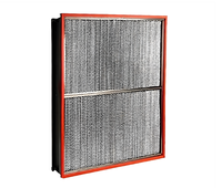 Filter Hepa Tahan Suhu Tinggi H13 Grosir dengan Rangka Baja Tahan Karat untuk Sistem HVAC