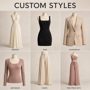 Abito da donna personalizzato <span class=keywords><strong>bordeaux</strong></span> <span class=keywords><strong>in</strong></span> <span class=keywords><strong>maglia</strong></span> a costine con collo alto, maniche corte, lunghezza al ginocchio, linea ad A, con borchie metalliche, per ufficio - Product Image 2