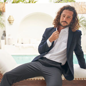 Poncho en tricot épais pour homme BEAM Premium, coupe ajustée, 3 poches, 2 boutons, imperméable, séchage rapide, respirant, écologique, économie d'eau - Product Image 6