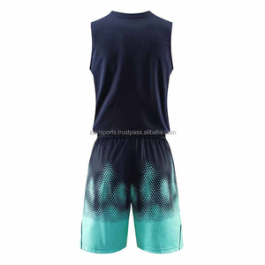 Nouvel uniforme de basket-ball de style sportswear pour hommes avec logo imprimé, ensemble d'uniformes de basket-ball sans manches pour équipe sportive, conception OEM - Product Image 4