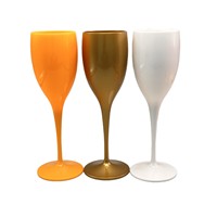 Gobelet à champagne en plastique coloré et personnalisable pour mariage, fête, bar, restauration, vente en gros de coupes à champagne