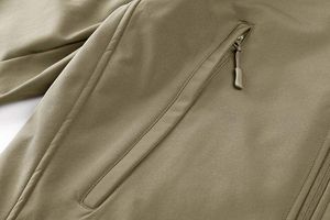 Chaqueta Softshell de peso pesado Unisex para hombre, Sudadera con capucha desmontable, nuevo diseño, transpirable, cálida, reversible, patrón de piel de zorro de invierno - Product Image 5