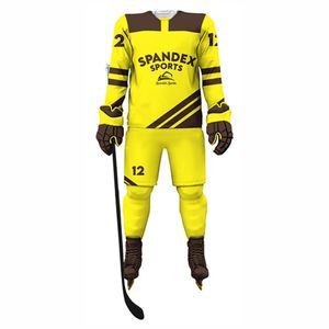 Venta al por mayor de alta calidad de desgaste cómodo uniforme de hockey sobre hielo de impresión por sublimación ropa deportiva uniforme de hockey sobre hielo - Product Image 1