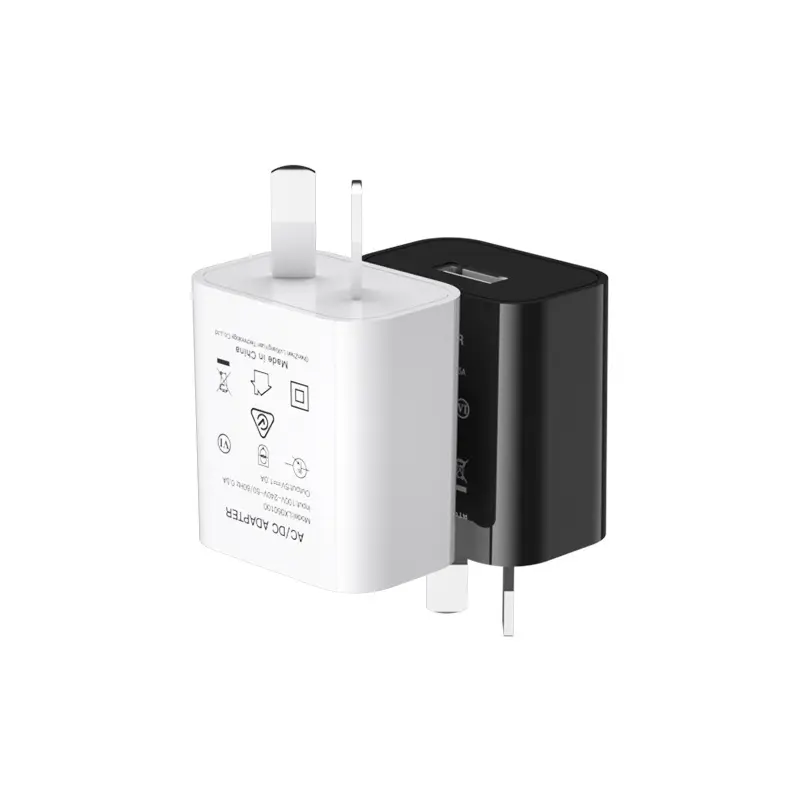 SAA RCM certificat 1A 5V Australie alimentation usb chargeur au plug adaptateur