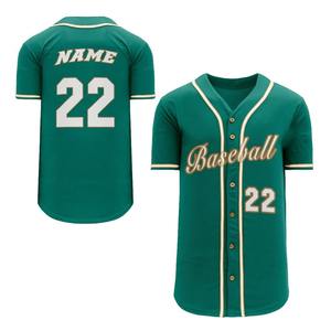 Camisetas de béisbol de softball personalizadas para hombre al por mayor, uniformes deportivos transpirables de secado rápido de poliéster 100%, Camisetas estampadas personalizadas - Product Image 1
