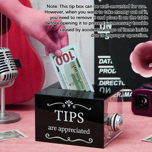 กล่องบริจาคใสเป็นมิตรกับสิ่งแวดล้อมที่ทันสมัยพร้อมล็อคแบบผสมผสานโถและกล่องบัตรลงคะแนนปรับแต่งได้ - Product Image 4